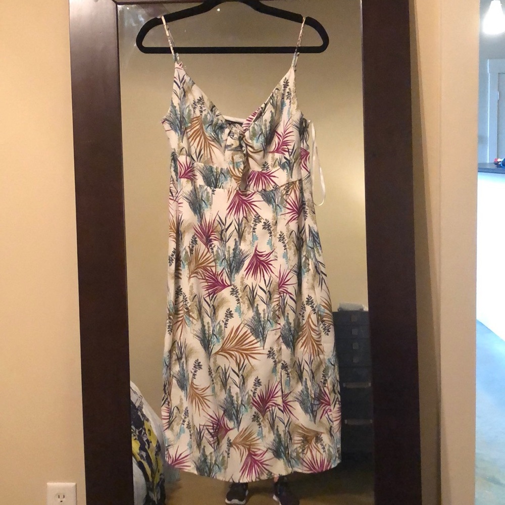 Tropical midi dress